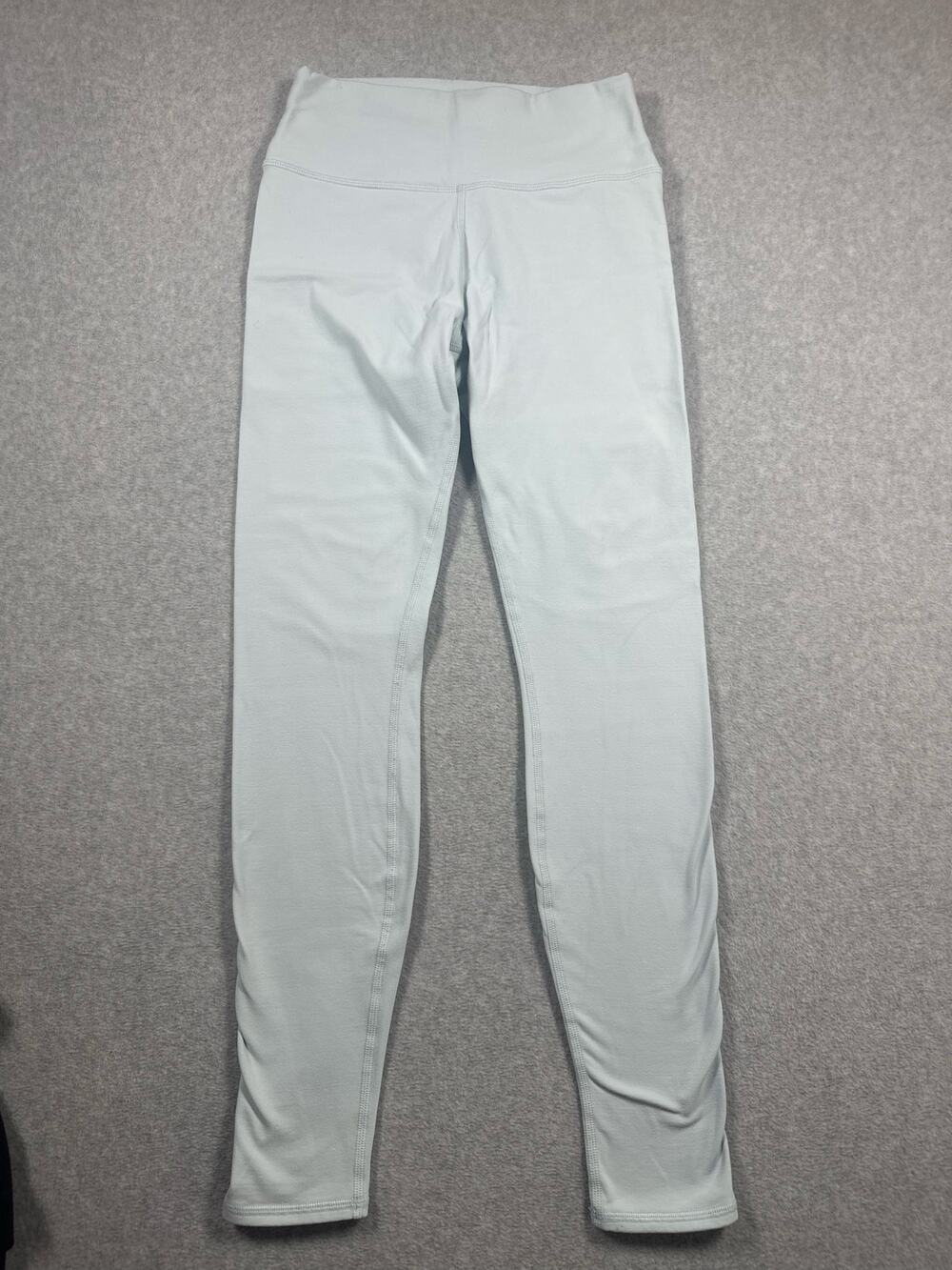 Alo Double Lined Airlift Leggings Women Size Medium Blue Elastic Waist High-Rise